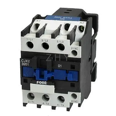 220V Катушка мотор контроллер AC контактор переменного тока 3-полюсный НЗ N/C 380V 15KW CJX2-3201
