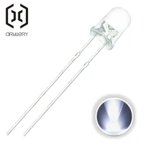 Горячая Распродажа 100 шт./лот F3 3 мм круглый белый супер яркий светодиодный светильник светодиод 8000MCD диоды высокого качества