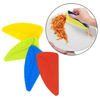 

Color Random Kitchen Scraper Tool Silicone Scraper Helper Food Kitchen Baking Tableware Blade Good Scraper Cake Pastry Spat F4C1