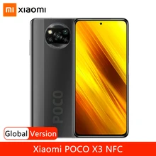 Global Version Xiaomi POCO X3 NFC Smartphone Snapdragon 732G 6.67'' Dotdisplay 64MP Quad Camera 5160mAh Battery 33W Fast Charge
