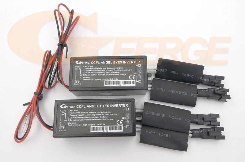 Excellent 2 Pcs Geerge Inverters Ballast For CCFL Angel Eyes Halo Rings High Brightness & Low Consumption Car Refit Accessories