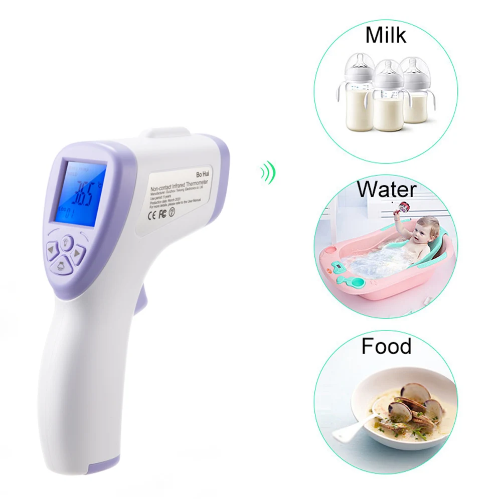 

Multifunctional Infrared Thermometer Baby / Adult LCD Digital Forehead Thermometer High Quality Non-contact Thermometer