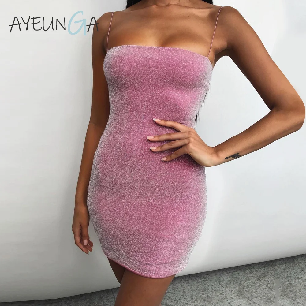 Женское винтажное платье с блестками облегающее вечернее мини цвета шампанского