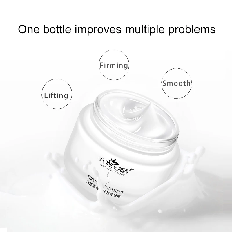 Fonce Six Peptides укрепляющий крем для шеи 55 г лифтинг против морщин уход за кожей шеи, чтобы уменьшить мелкозернистую маску шеи