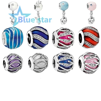 

Bule Star 100% 925 Sterling Silver 1: 1 high quality copy pandoras charm Disneys Elephant Pendant Beaded Charm