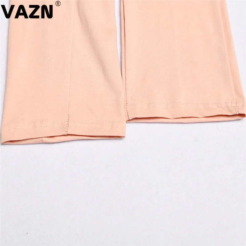 VAZN GFD18358 Новые вечерние женские комбинезоны с v-образным вырезом для офиса и леди, женский комбинезон без рукавов, длинные штаны, комбинезоны, сексуальная ветровка