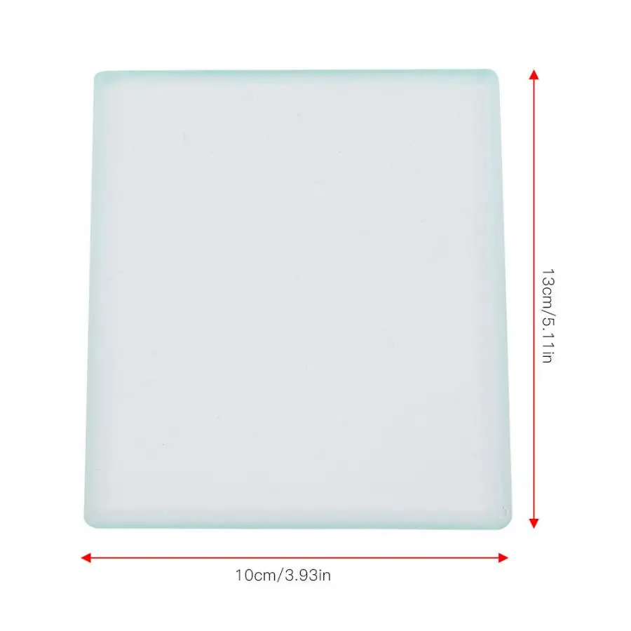 Glass Leather Polishing Tempered Glass Burnisher Slicker Leather Craft Tools 130 x 100 x 8mm Craft Tools