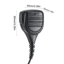 2 Pin Ptt непромокаемый наплечный динамик микрофон для 2 способа радио Walkie Talkie Baofeng Uv-5R Bf-888S Kenwood Tyt Radioddity Gd-77