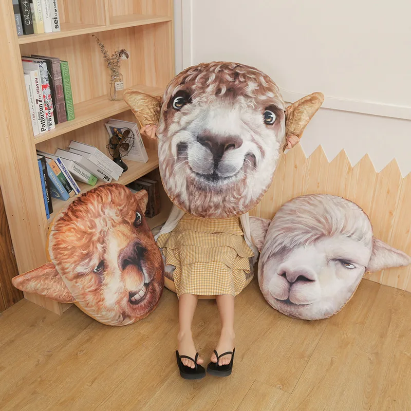 35-65 см забавная симуляция альпаки, подушка с набивным животным, Alpacasso для детей, диванная подушка, кукла, игрушка, детский подарок