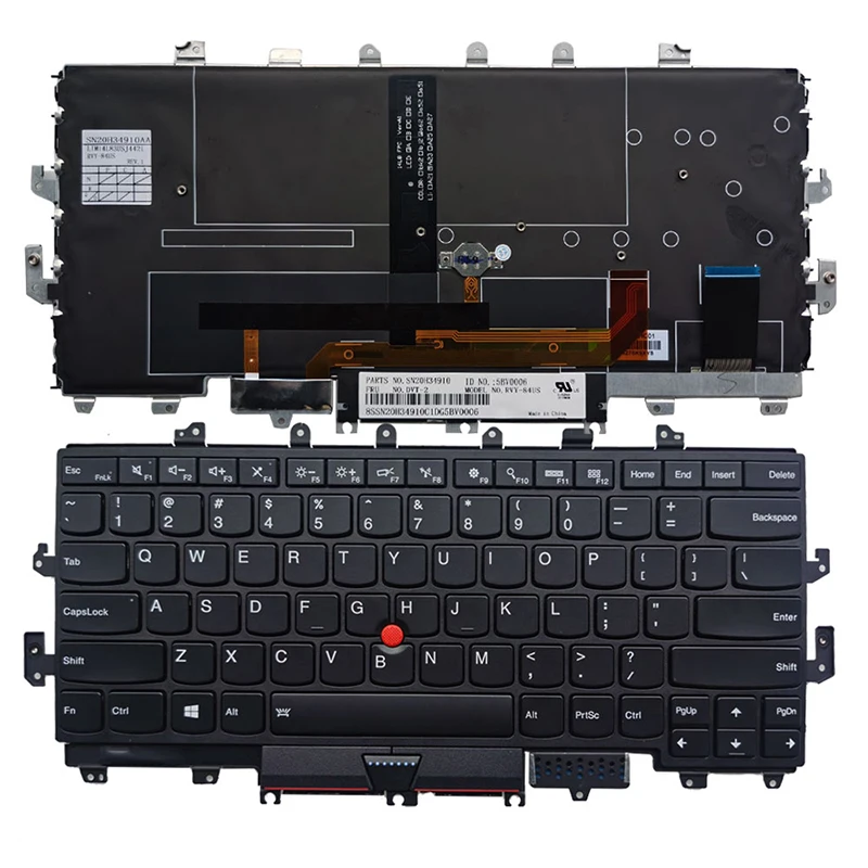 Новая английская клавиатура для ноутбука Lenovo Thinkpad X1 yoga 1-я 2016 черная | Компьютеры и