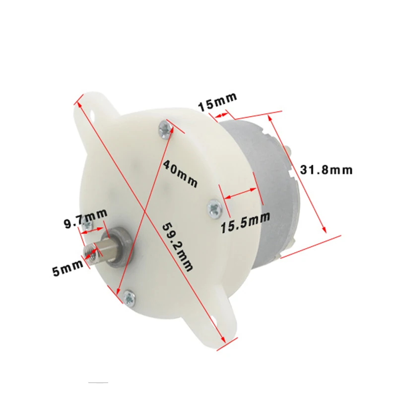 Js40 Motoriduttore Elettrico Dc 12 V 24V 10Rpm Velocità Di Riduzione Reverse Motori A Cambio A Basso Rumore 12 V Volt Motore Fai Da Te Giocattoli Mode