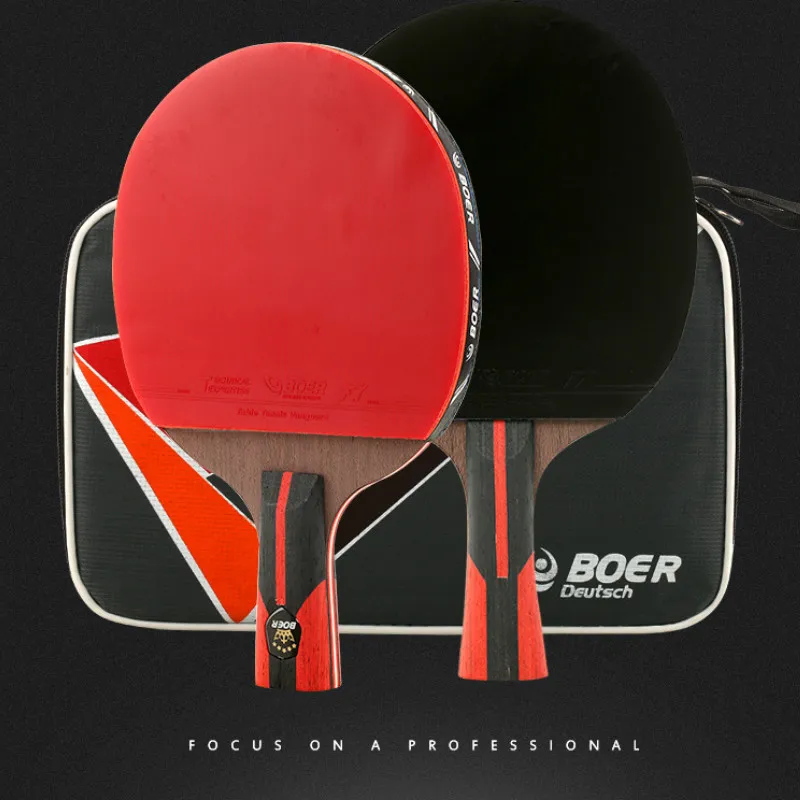 Boer 6 star carbon King ракетка для настольного тенниса Летучая мышь с длинной/короткой ручкой