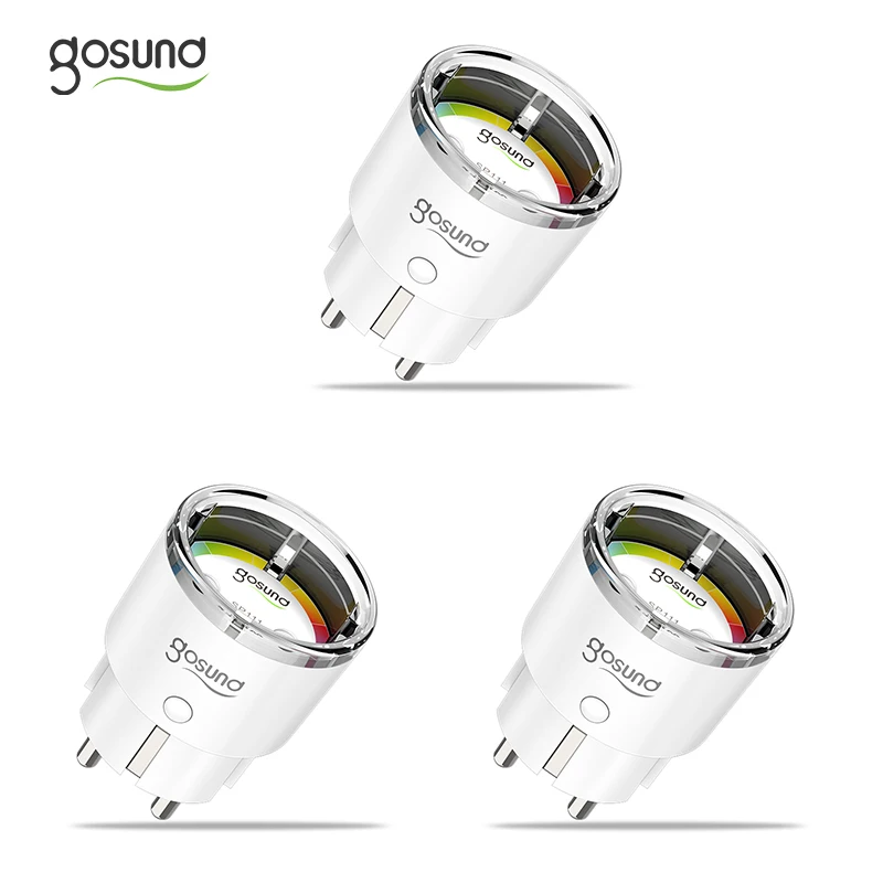 Gosund 15A смарт-розетка Tuya Smart Wi-Fi розетка приложение Life дистанционного Управление с