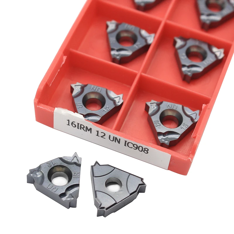 

10pcs Carbide Inserts 16IRM 12 UN IC908 Plate CNC Threaded Blade Lathe Cutter Tool Turning Tools