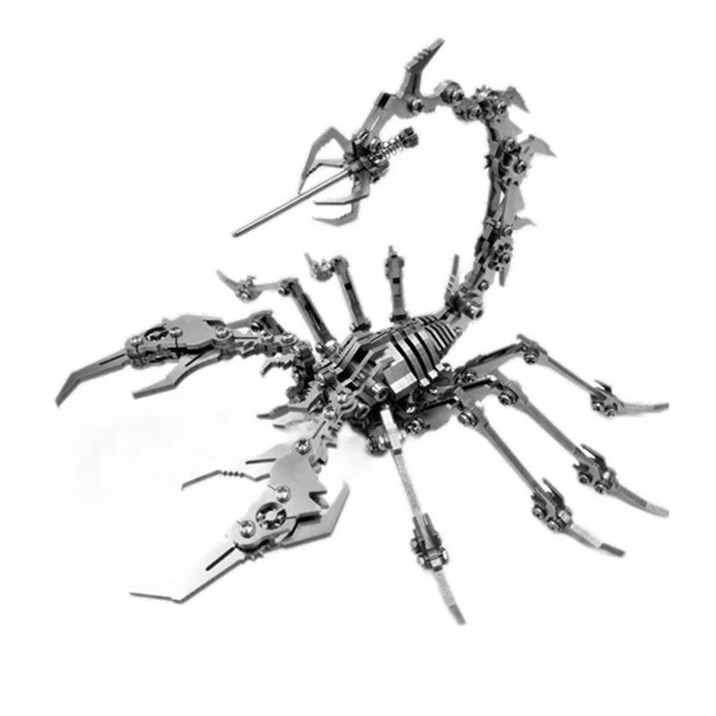Steel MOKR Animal Gift And Toys Puzzle For Kids Adults Learning Education  3D Metal Puzzle Scorpion DIY Jigsaw Model