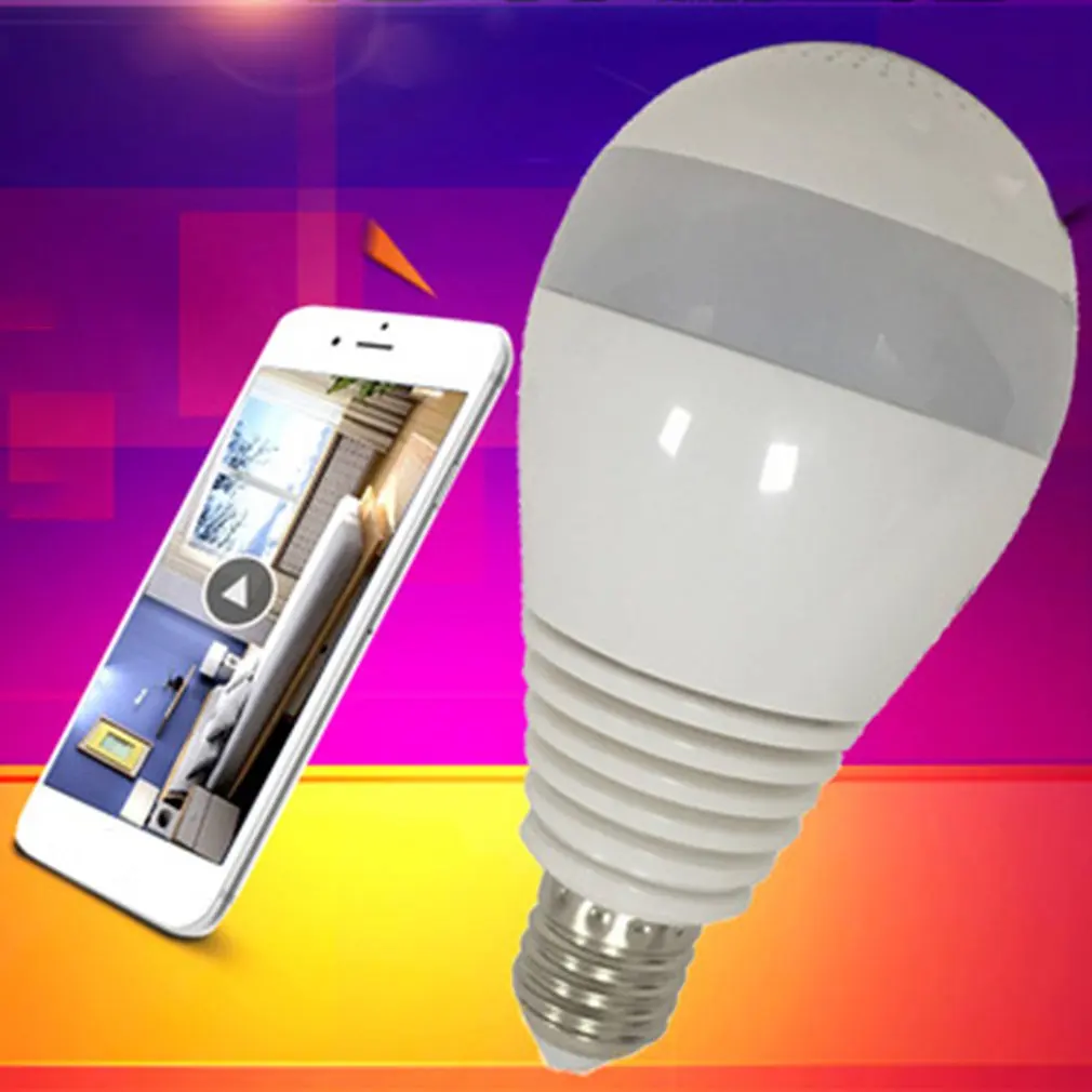 Wireless Surveillance Camera WiFi Phone Remote Security High-definition Night Vision Infrared Intelligent Indoor Mini Bulb
