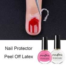 PinPai 10/15 мл Лак для ногтей шелушиться клейкие ленты из латекса для ногтей для удаления кутикулы защиты жидкий белый латекс Mamicure уход протектор клей