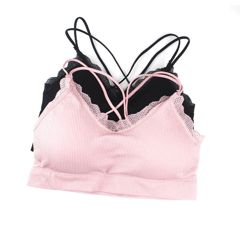 Sexy Tube Tops Women Underwear Female Lace Seamless Brassiere Soft Comfortable Sports Bra With No Steel Ring Lingerie Lace Tops Women lingerie bra,women tank tops,women tube tops