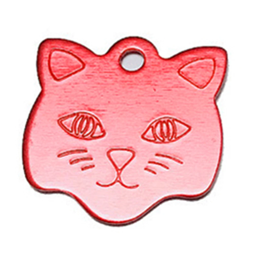 Кость/Сердце/кошка форма Выгравированная бирка для Питомца Кошка идентификация ошейник для собаки табличка значок против потери