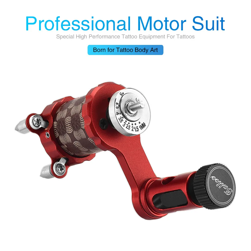 Black Tattoo Machine Rotary Maquinas De Tatuajes Rotativas Profesional Tatoo Gun Shader And Liner Artists Powerful Strength