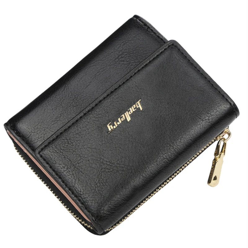 

LKEEP Fashion Top Quality Small Wallet PU Matte Leather Purse Short Female Coin Wallet Zipper Clutch Coin Purse Card