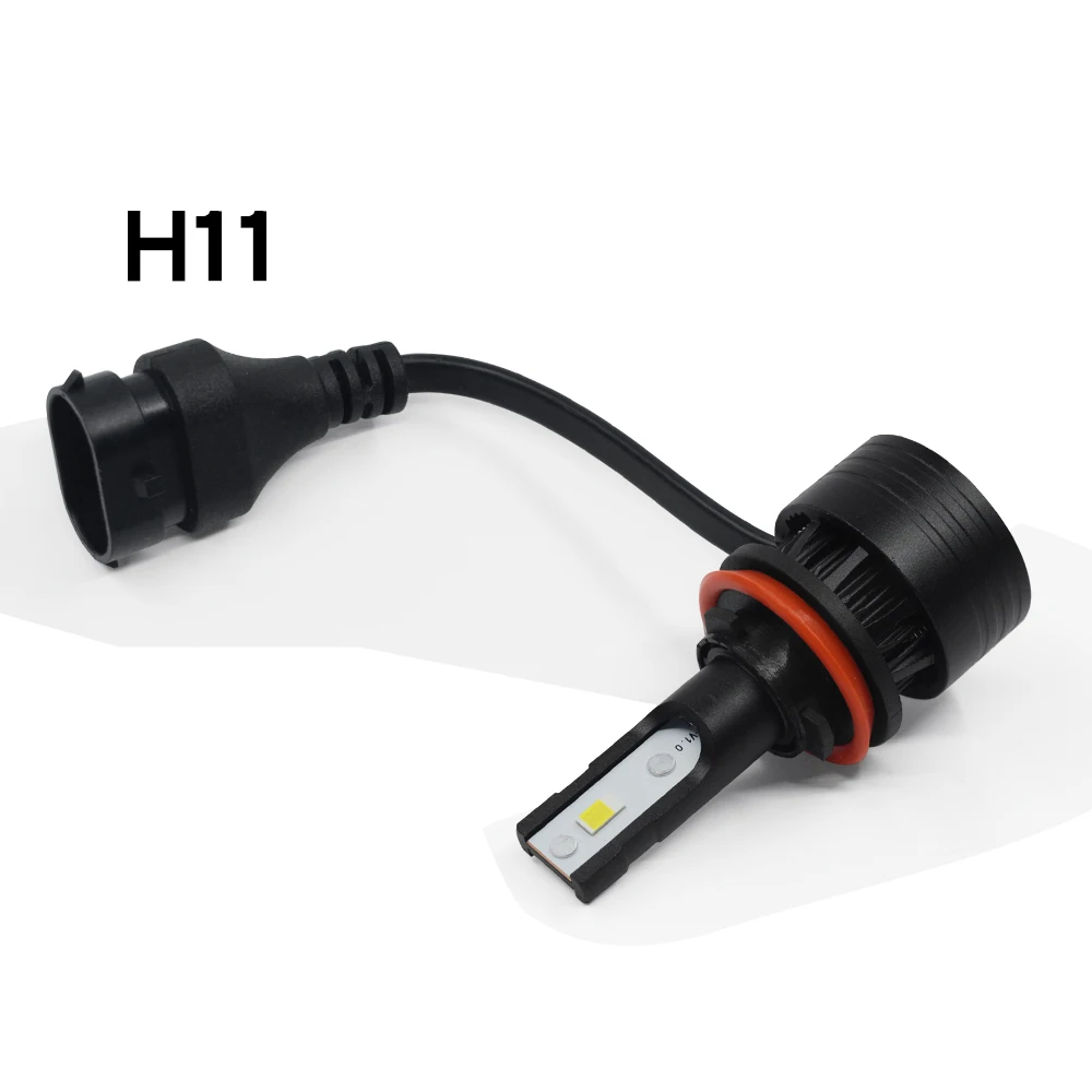 2 шт. Mi3 9005 9006 светодиодный лампы для передних фар H4 светодиодный H7 H1 H3 6000 К 50 Вт 8000LM 9005/HB3 9006/HB4 H8 H9 H11 авто противотуманная фара 12V