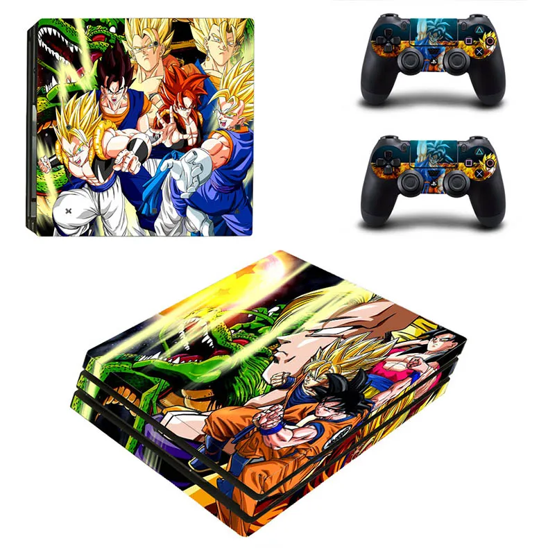 YSP4P-0006 PS4 Pro стикер s PS 4 Play станция 4 Pro Кожа Dragon Ball Стикеры для playstation 4 Pro консоль и контроллер - Цвет: YSP4P-0006