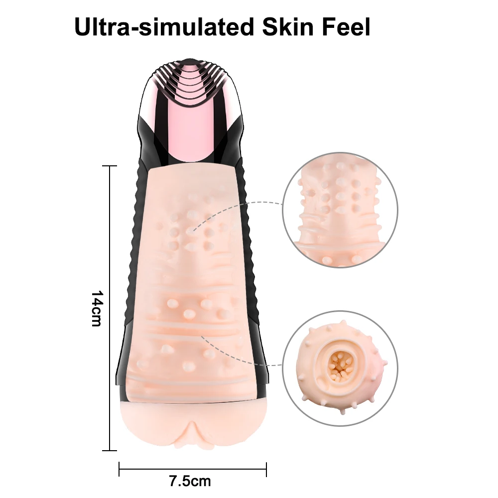  GUIMI Male Masturbator Cup Automatic Sex Toys for Men Sucking Oral Sex Artificial Vagina Clamping R