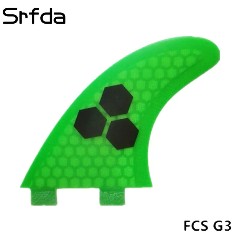 Srfda новый дизайн плавники для серфинга FCS G3 с стекловолокном медовый гребень