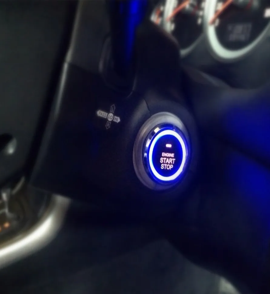 

Car Switch Engine Push Start Button Switch Panel For PKE Smart Key Push Button Start Motorcycle AlarmBVX For PEUGEOT 307/206/406
