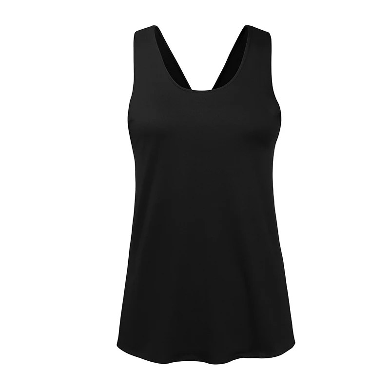 VEQKING Cross Back Sleeveless Yoga Tank Top,Women Fitness Workout Sport Vest,Athletic Sport Top,Quick Dry Running Yoga Shirt