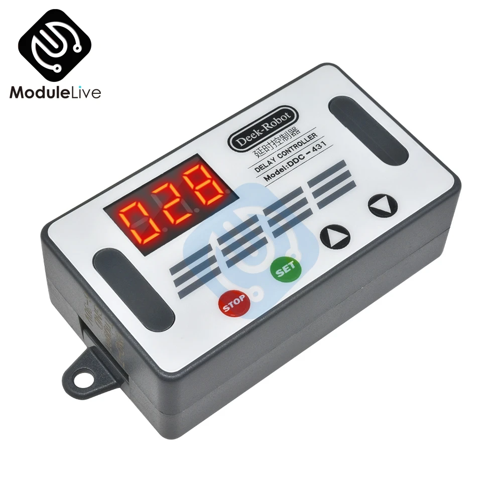 

DDC-431 DC 6-30V Micro USB Digital LED Display Automation Cycle Delay Timer Control Off Switch Delay Time Relay 6V 9V 12V 24V