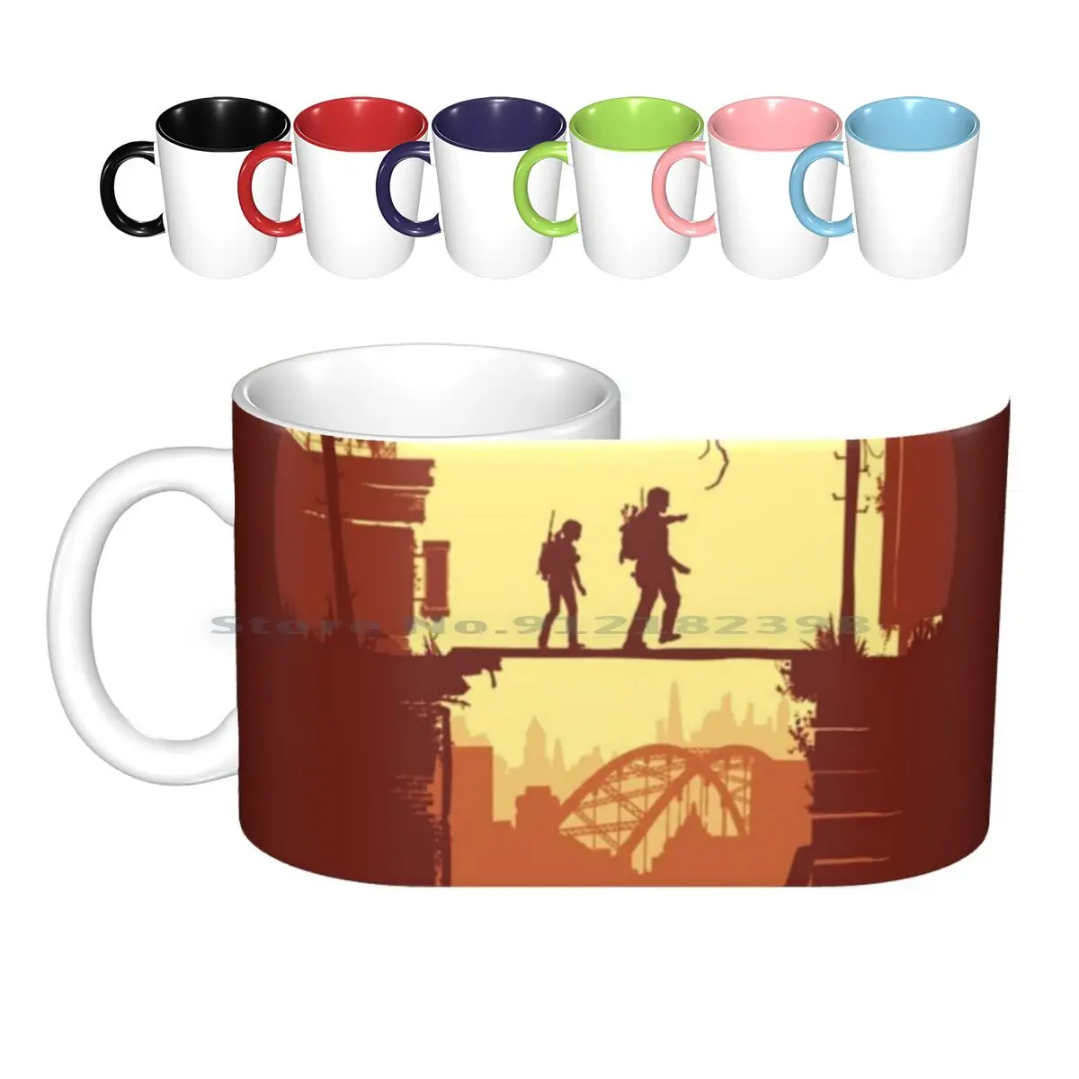 The Last Of Us Tazze Di Ceramica Di E3E Joel Tazze Da Caffè Tazza Da Tè Al Latte L'Ultimo Di Noi Gioco Di Ps4 Di Joel Tlou Cane Impertinente Ps3