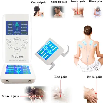 

EMS Tens Machine Unit knee Neck Massager Back electro Pulse Muscle Stimulator Electrode Pad Digital Therapy Pain Relief massager