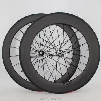 

New 700C front 60mm+rear 88mm tubular rims Road bicycle matt 3K 12K UD full carbon bike wheelsets aero spokes skewers Free ship