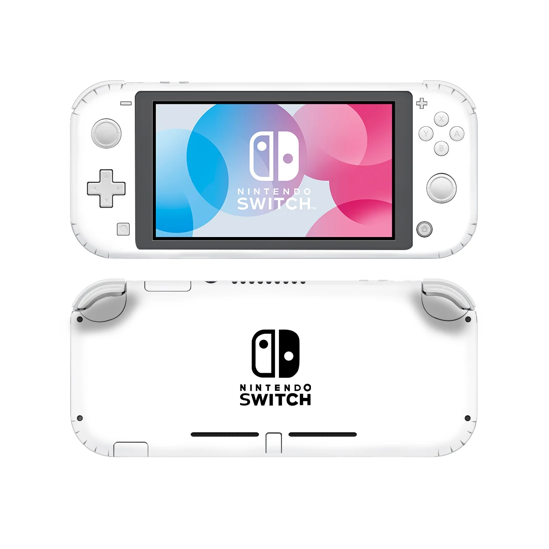 Simple Style Vinyl Skin Sticker for Nintendo Switch Lite NSL Protective Film Decal Cover White Gray Black 