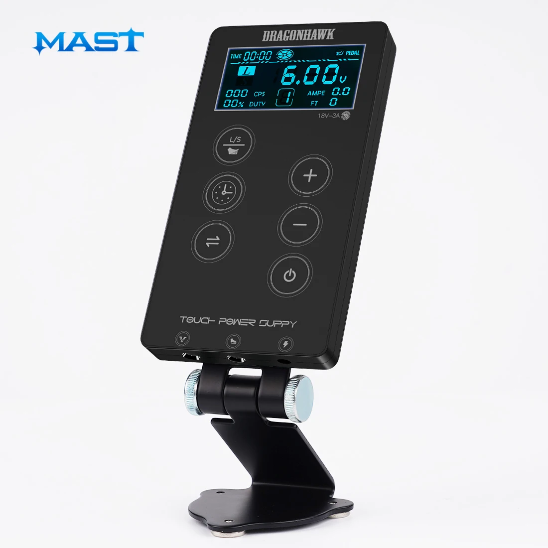 Dragonhawk 3.4A Fold Magnet LCD Digital Tattoo Power Supply Permanent Makeup Dual Rotary Tattoo Machine Accessories Power Box