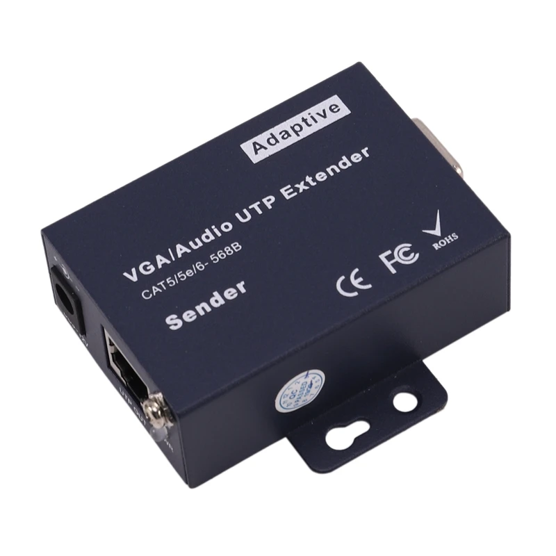 330Ft VGA + 1080P Стерео o USB сигнала KVM удлинитель по Cat5 Cat5E Cat6 RJ45 кабель без задержки
