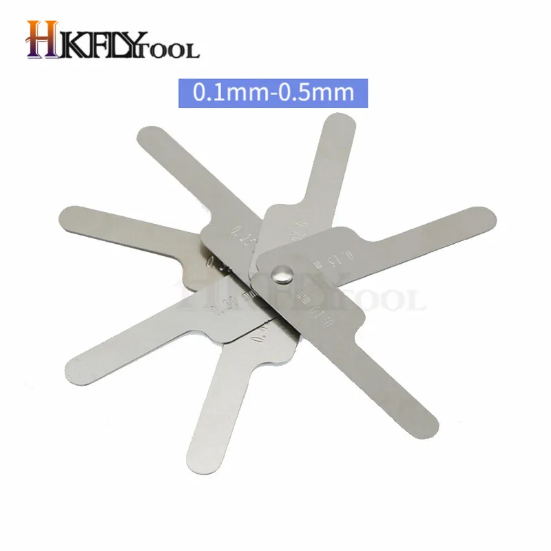 Dental Interproximal Reduction Gauge Measure Tooth Gap Metric Feeler Gauge SS Reciprocating IPR Orthodontic Treatment Tools