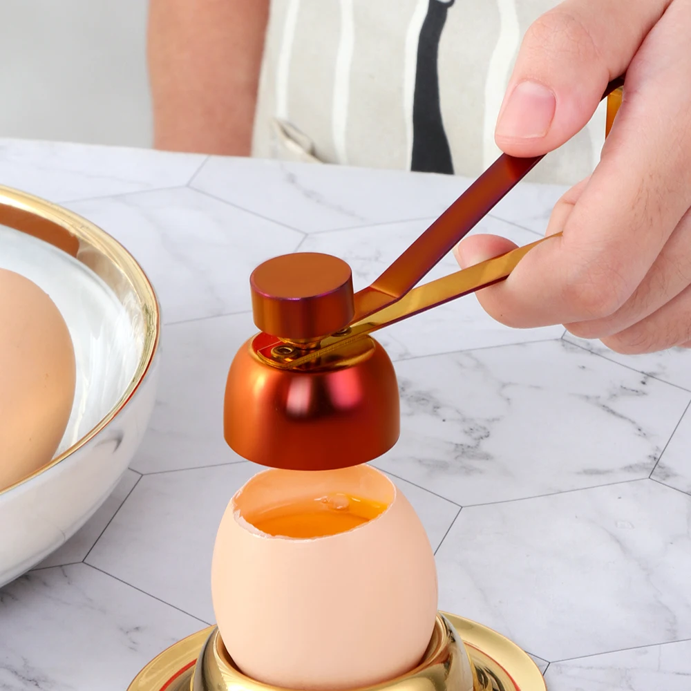 1PC Egg Scissors Stainless Steel Boiled Egg Separator Topper Shell Cutter Knocker Baking Cracker Opener Cooking Tools