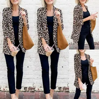 

New Hot Women Autumn Winter Fashion Mid Long Sleeve Lapel Slim Fit Casual Cardigan Style Blazer Suit Jacket Work Coat Outwear