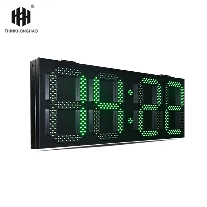 Reloj de pared digital LED de 10 pulgadas Reloj electrónico de pantalla  grande de 2 colores con pantalla de temperatura (verde)