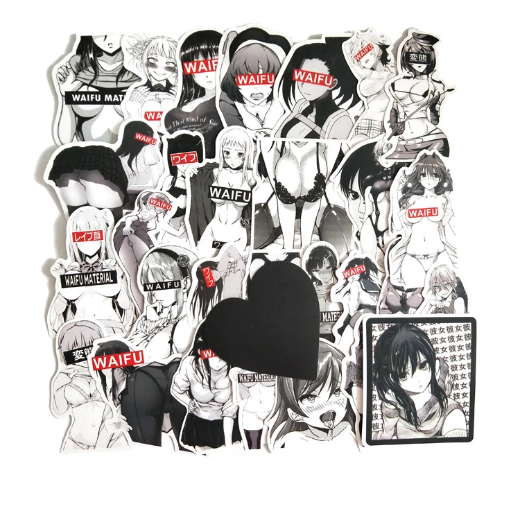 女の子のためのセクシーなアニメステッカー 30個 全身タイツステッカー オートバイスケートボード ラップトップ ギター ケース Stickers Aliexpress