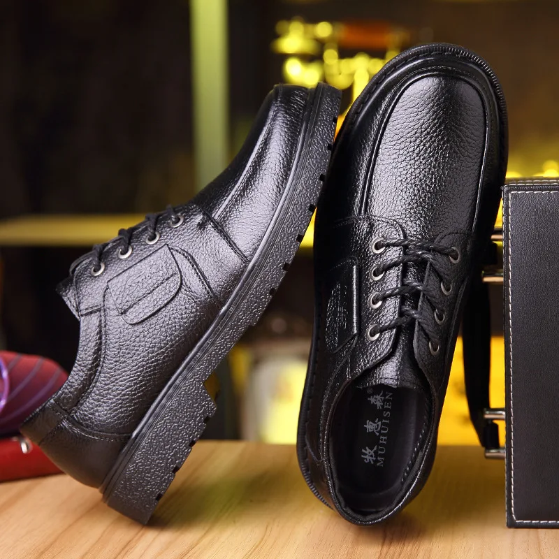 

2018 Autumn New Style Direct Supply Natural Leather Business Casual Leather Shoes MEN'S Casual Shoes Support OEM 695
