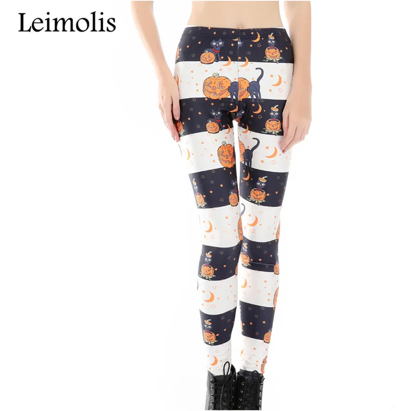 

Leimolis 3D print Halloween Zebra Harajuku punk High Waist workout push up spandex plus size fitness leggings women pants