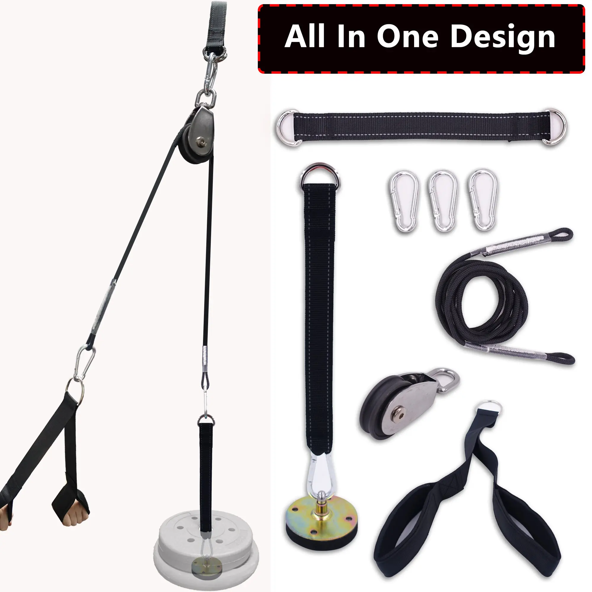 Cable-Machine-System Pulley Trainer Workout-Accessories Triceps Fitness Home Strength