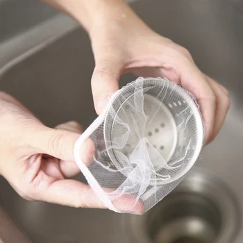 

30 Pcs Kitchen Sink Plug Filter Sewer Pool Drain Fine Mesh Strainer Cage Garbage Leakage Net Anti-blocking Bag Gadgets