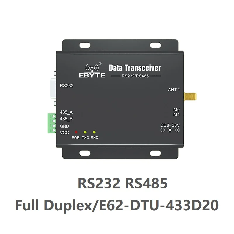 E62 DTU 433D20 полная дуплексная перестройка частоты RS232 RS485 433 МГц 100 мВт IoT uhf