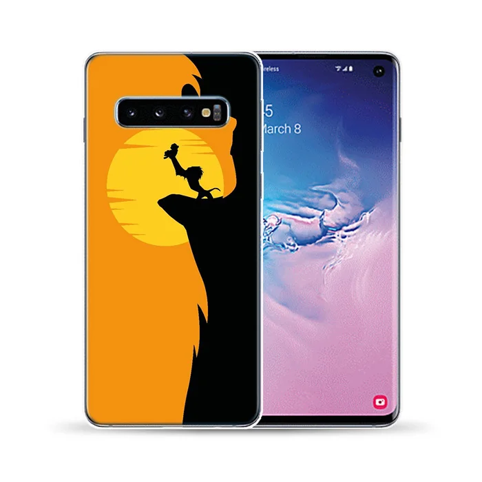 Король Лев Мягкий силиконовый чехол для телефона чехол для samsung Galaxy S10 Plus 5G E S10E S6 S7 Edge S8 S9 Plus - Цвет: 9