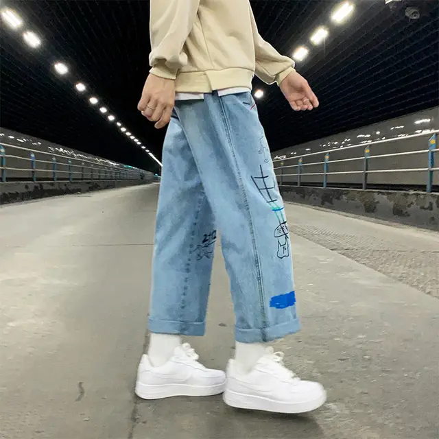 street hip hop collages casual jeans